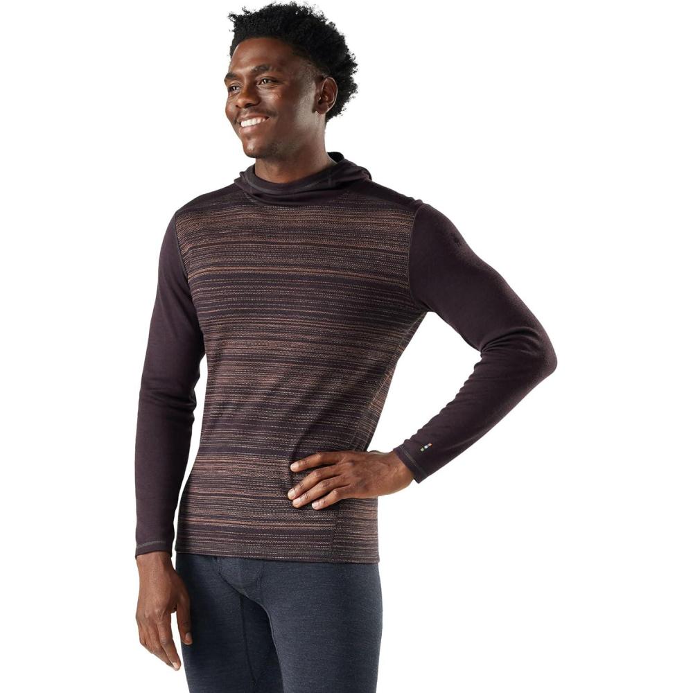 imageSmartwool mens Merino 250 Base Layer HoodieMink Color Shift