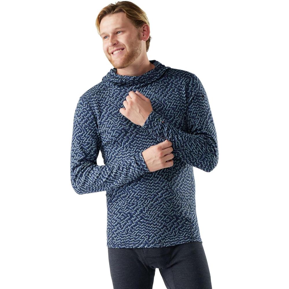 imageSmartwool mens Merino 250 Base Layer HoodieNightfall Retro Line