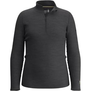 SmartWool Boys Classic Thermal Merino Base Layer 1/4 Zip (Toddler/Little Kid/Big Kid)(Charcoal Heather)