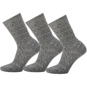 Smartwool Everyday Cable Crew Socks For Men and Women(Natural-3pk)