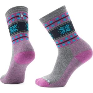 Smartwool Everyday Cozy Snowed In Sweater Crew Socks(Medium Gray)