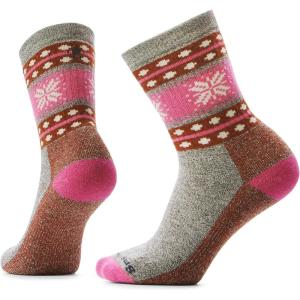 Smartwool Everyday Cozy Snowed In Sweater Crew Socks(Taupe/Natural Marl)
