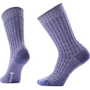 Smartwool Everyday Waffle Press Crew Socks For Men and Women(Chalk Violet)