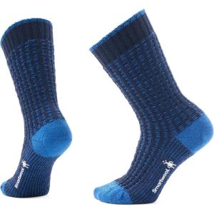 Smartwool Everyday Waffle Press Crew Socks For Men and Women(Deep Navy)