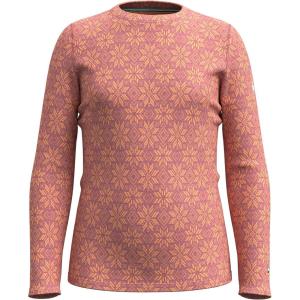 Smartwool Kid’s Classic Thermal Merino Base Layer Crew for Boys and Girls(Garden Pink Digi Snow)