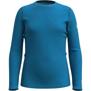 Smartwool Kid’s Classic Thermal Merino Base Layer Crew for Boys and Girls(Nival Blue Heather)
