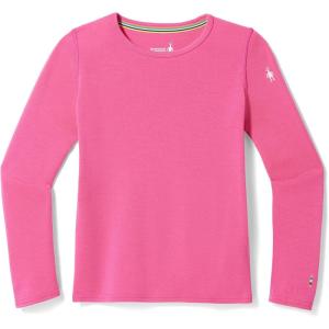 Smartwool Kid’s Classic Thermal Merino Base Layer Crew for Boys and Girls(Power Pink)