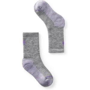 Smartwool Kids’ Hike Full Cushion Crew Socks(Light Gray)