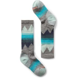 Smartwool Kid’s Ski Light Cushion Over The Calf Socks (Toddler/Little Big Kid)(Medium Gray)