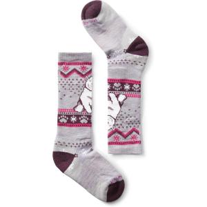 Smartwool Kids’ Wintersport Full Cushion Polar Bear Over The Calf Socks(Purple Eclipse)