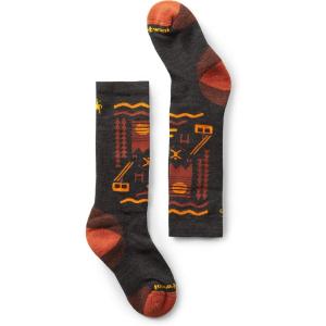 Smartwool Kids’ Wintersport Full Cushion Ski Day Over The Calf Socks(Charcoal)