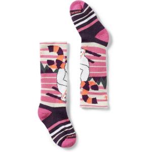 Smartwool Kids’ Wintersport Full Cushion Yeti Pattern Over The Calf Socks(Moonbeam)