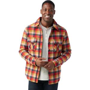 Smartwool Men’s Anchor Line Shirt Jacket(Almond Plaid)