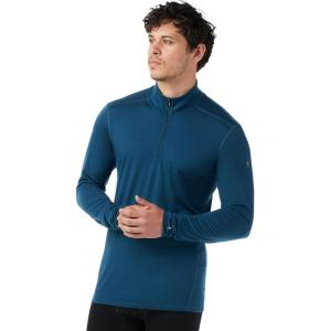 Smartwool Men’s Classic All-Season Merino Base Layer 1/4 Zip(Twilight Blue)