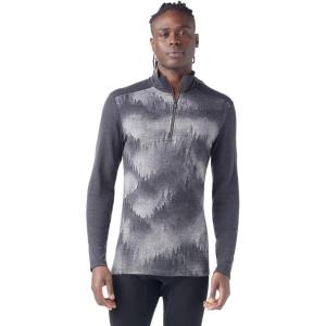 Smartwool Men’s Classic Thermal Merino Base Layer 1/4 Zip(Charcoal Foggy Pines)