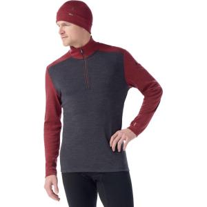 Smartwool Men’s Classic Thermal Merino Base Layer 1/4 Zip(Charcoal/Currant)