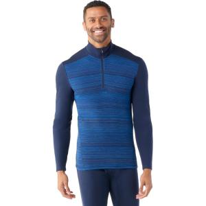 Smartwool Men’s Classic Thermal Merino Base Layer 1/4 Zip(Deep Navy Color Shift)
