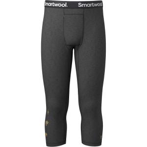 Smartwool Men’s Classic Thermal Merino Base Layer 3/4 Bottom(Charcoal-honey Gold)