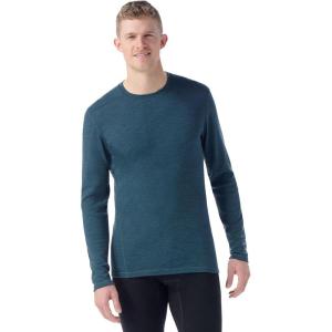Smartwool Men’s Classic Thermal Merino Wool Base Layer Crew(Twilight Blue Heather)