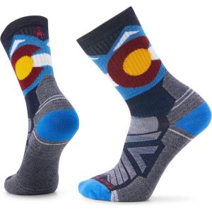 Smartwool Men’s Hike Light Cushion Colorado Crew Socks(Deep Navy)