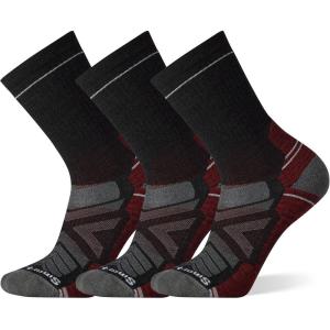 Smartwool Men’s Hike Light Cushion Crew Socks(Charcoal-3pk)