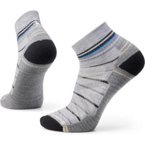 Smartwool Men’s Hike Light Cushion Pattern Ankle Socks(Light Gray)