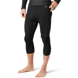 Smartwool Men’s Intraknit Thermal Merino Base Layer 3/4 Bottom(Black-white)