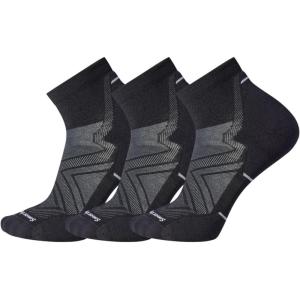 Smartwool Men’s Run Targeted Cushion Ankle Socks(Black-3pk)
