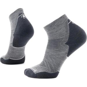 Smartwool Men’s Run Targeted Cushion Ankle Socks(Medium Gray)