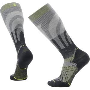 Smartwool Men’s Run Targeted Cushion Compression Over The Calf Socks(Medium Gray)