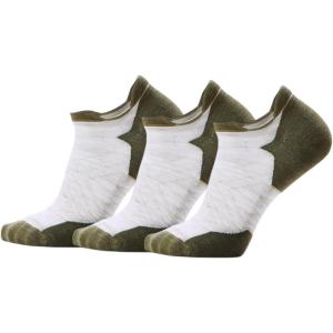 Smartwool Men’s Run Targeted Cushion Low Ankle Socks(Ash-winter Moss-3pk)