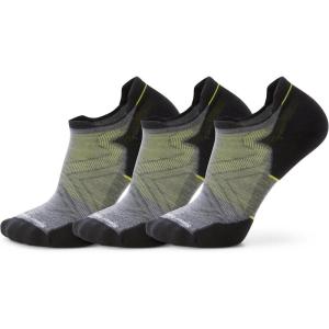 Smartwool Men’s Run Targeted Cushion Low Ankle Socks(Medium Gray-3pk)