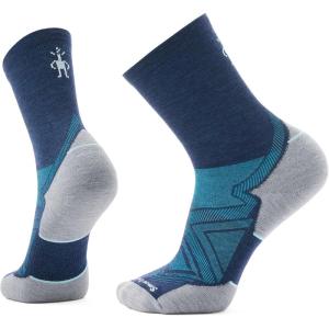 Smartwool Men’s Run Targeted Cushion Mid Crew Socks(Deep Navy)