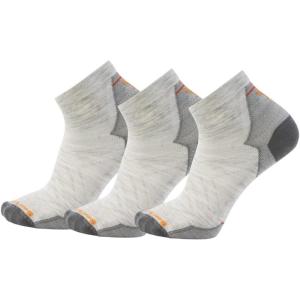 Smartwool Men’s Run Zero Cushion Ankle Socks(Ash-3pk)