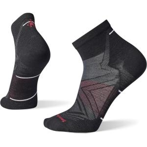 Smartwool Men’s Run Zero Cushion Ankle Socks(Black)