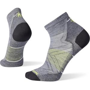 Smartwool Men’s Run Zero Cushion Ankle Socks(Medium Gray)