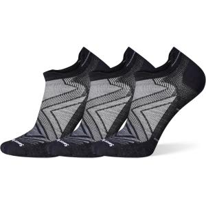 Smartwool Men’s Run Zero Cushion Low Ankle Socks(Black-3pk)