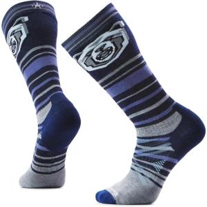 Smartwool Men’s Ski Full Cushion Growling Grizzly Over the Calf Socks(Deep Navy)