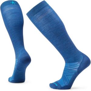 Smartwool Men’s Ski Zero Cushion Extra Stretch Over The Calf Socks(Alpine Blue)