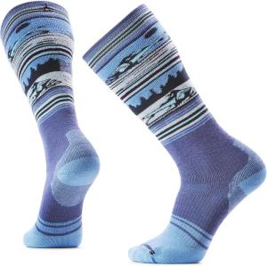 Smartwool Men’s Snowboard Full Cushion Snowmobile Over The Calf Socks(Nightfall Blue)