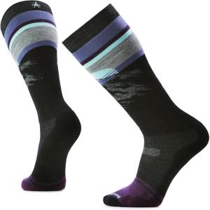 Smartwool Men’s Snowboard Targeted Cushion Mountain Sunrise Over The Calf Socks(Black)