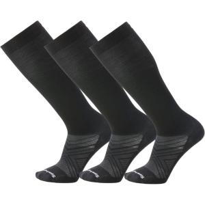 Smartwool Ski Zero Cushion Over The Calf Socks For Men and Women(Black-3pk)