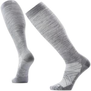 Smartwool Ski Zero Cushion Over The Calf Socks For Men and Women(Light Gray)