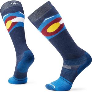 Smartwool Snowboard Colorado Targeted Cushion Over The Calf Socks For Men and Women(Laguna Blue)