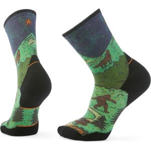 Smartwool Trail Run Targeted Cushion Neature Print Crew Socks – Socks for Men – Precise Cushioning Twilight Blue XL (Men’s Shoe 12-14.5) One Size