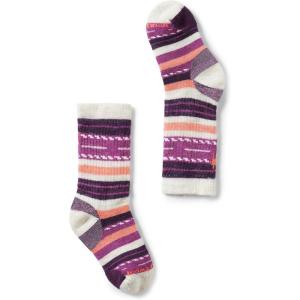 Smartwool Unisex Kids Hike Full Cushion Margarita Crew Socks (Toddler/Little Kid/Big Kid)(Moonbeam)