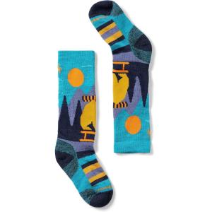 Smartwool Unisex Kid’s Ski Light Cushion Sleigh Bear Over The Calf Socks (Toddler/Little Big(Capri)