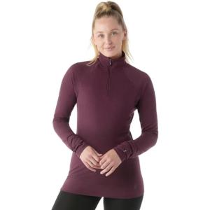 Smartwool Women’s Classic All-Season Merino Base Layer 1/4 Zip(Eggplant)