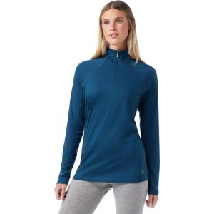 Smartwool Women’s Classic All-Season Merino Base Layer 1/4 Zip(Twilight Blue)