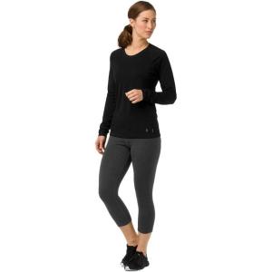 Smartwool Women’s Classic All-Season Merino Base Layer Long Sleeve(Black)
